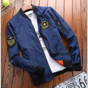 Military Style Jacket - Blue / Xl