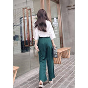 Pantalon Vert Avec Bande - Pantalon