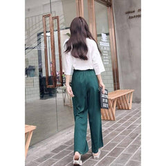 Pantalon Vert Avec Bande - Pantalon