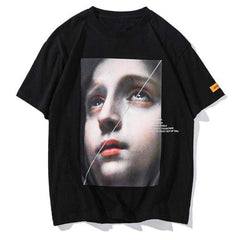 T-SHIRT IMPRIMÉ LOOKING BACK