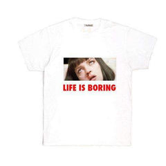 T-shirt imprimé LIFE IS BORING