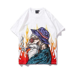T-SHIRT SMOKING GRANDPA