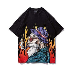 T-SHIRT SMOKING GRANDPA
