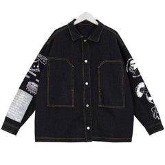 Veste En Denim Lostcat - Noir / S - Veste